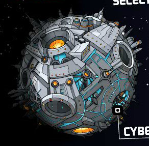 Planet Cybertron, from the cartoon