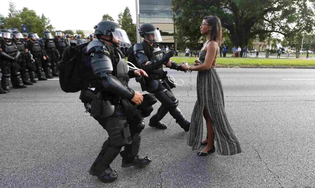 Taking a Stand in Baton Rouge iconic 2016 photo